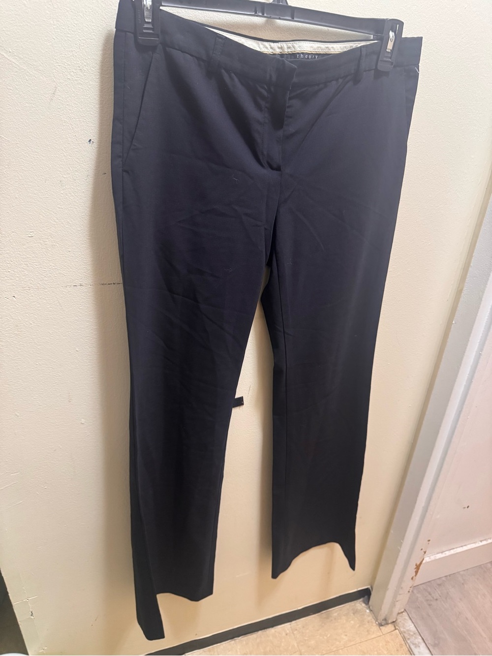 Theory navy wool wide leg Women's Pants size 10